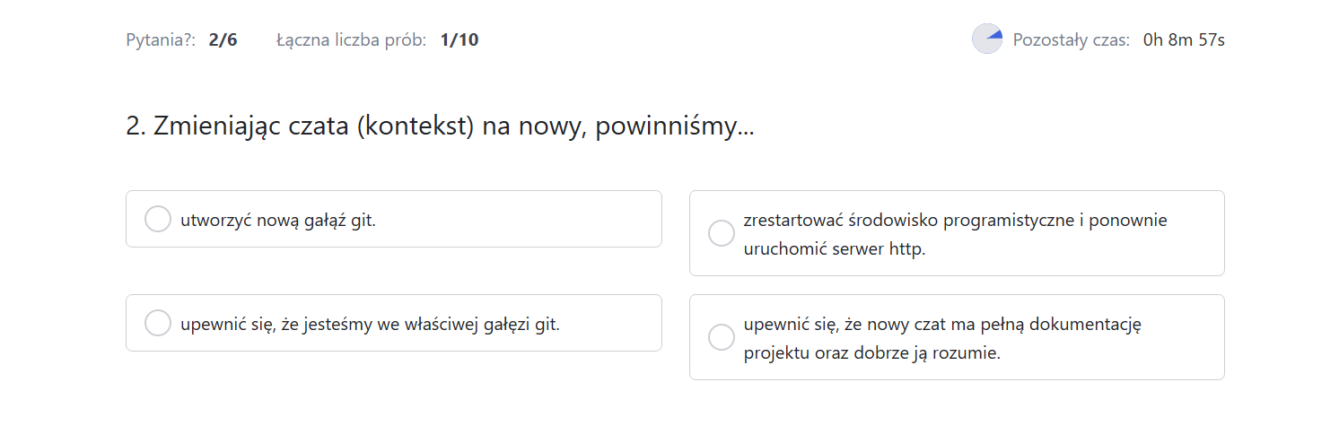 Podgląd quizu